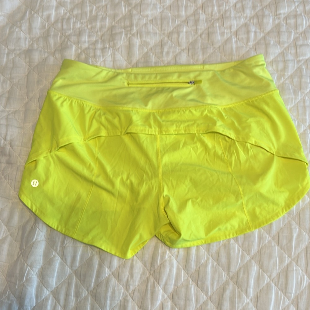 lululemon athletica Yellow Athletic Shorts - Picture 2 of 4